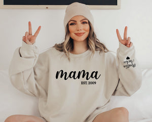 Mama Jumper, Mother's Day Jumper, Personalised Sweatshirt, Gift for Mum, Custom Mama Sweatshirt, Custom Mama Jumper, Mama Sweatshirt