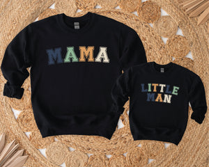 Mama & Me Sweatshirts, Mama Jumper, Mama's Little Man Jumper, Mama And Mama's Mini Matching Outfits, Our First Mother's Day, Mother Son