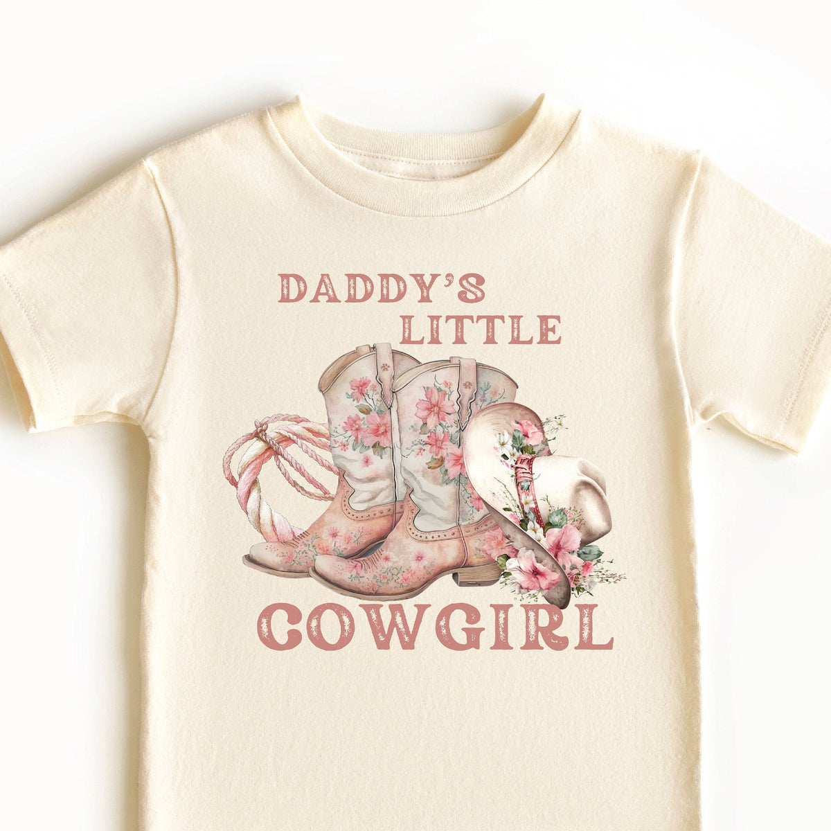 Daddy&#39;s Little Cowgirl T-Shirt, Daddy&#39;s Little Cowgirl Bodysuit, Western Theme, Cowboy Boots, Father&#39;s Day T-Shirt, 1st Father&#39;s Day Outfit