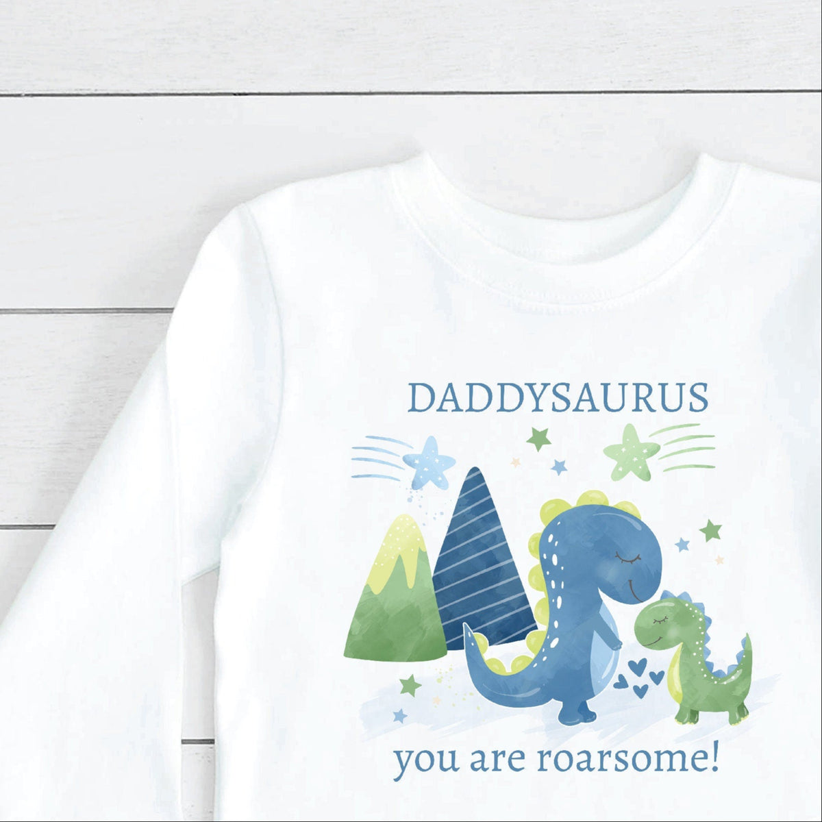 Daddysaurus You Are Roarsome! Long Sleeve T-Shirt or Bodysuit, Daddysaurus Long Sleeve T-Shirt or Bodysuit, Dinosaur Father&#39;s Day T-Shirt
