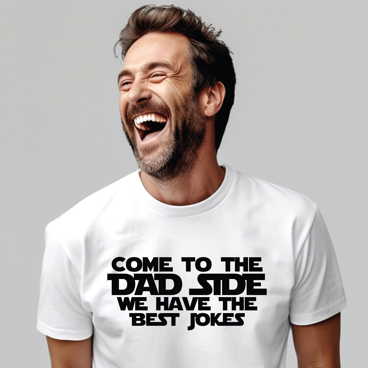 Come To The Dad Side We Have The Best Jokes T-Shirt, Father&#39;s Day T-Shirt, New Dad Gift, Funny Dad T-Shirt, Pregnancy Announcement T-Shirt