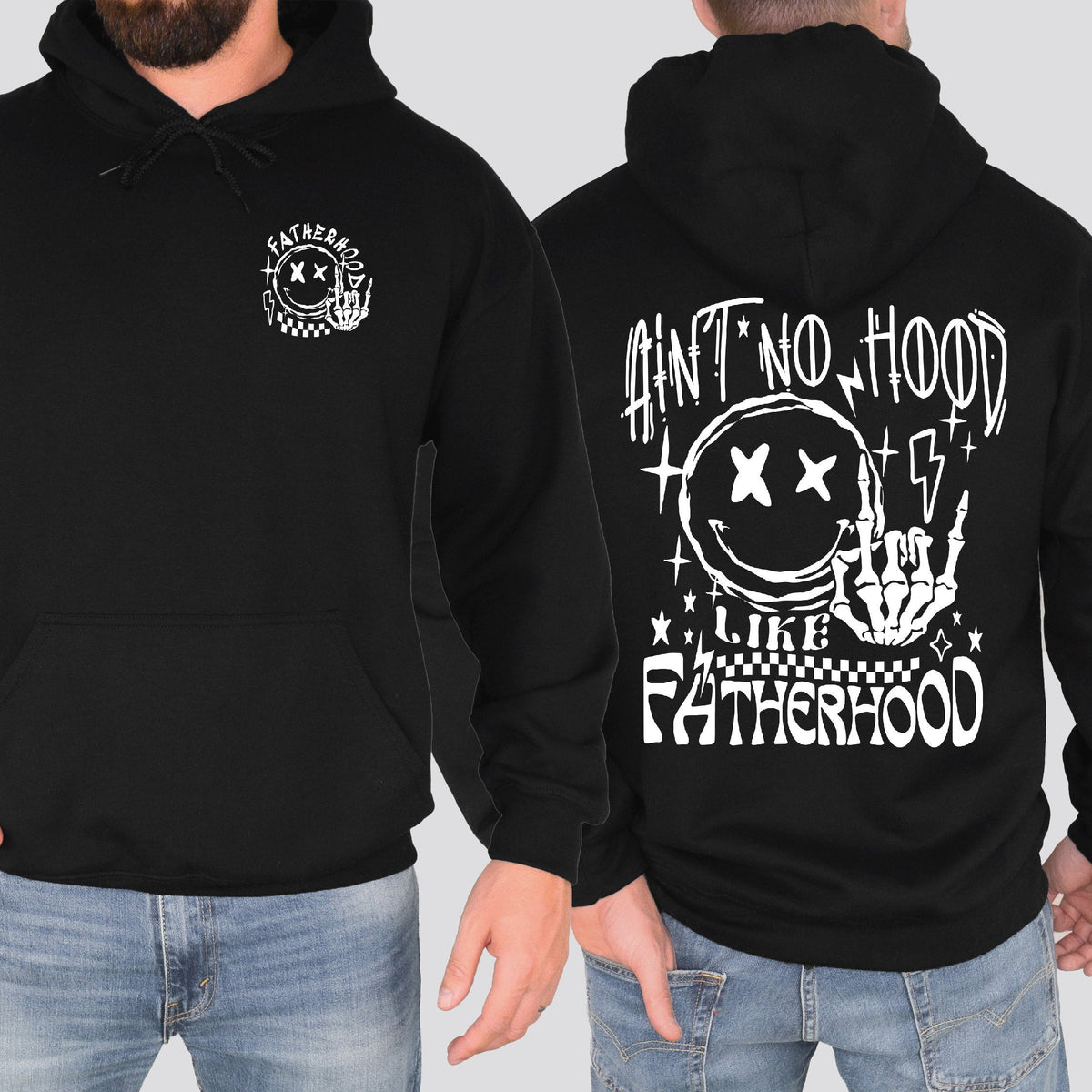 Ain&#39;t No Hood Like Fatherhood Hoodie, Dad Hoodie, Dad Sweatshirt, 1st Father&#39;s Day Gift, Fatherhood Dad Gift, Dad Life Jumper, New Dad Gift