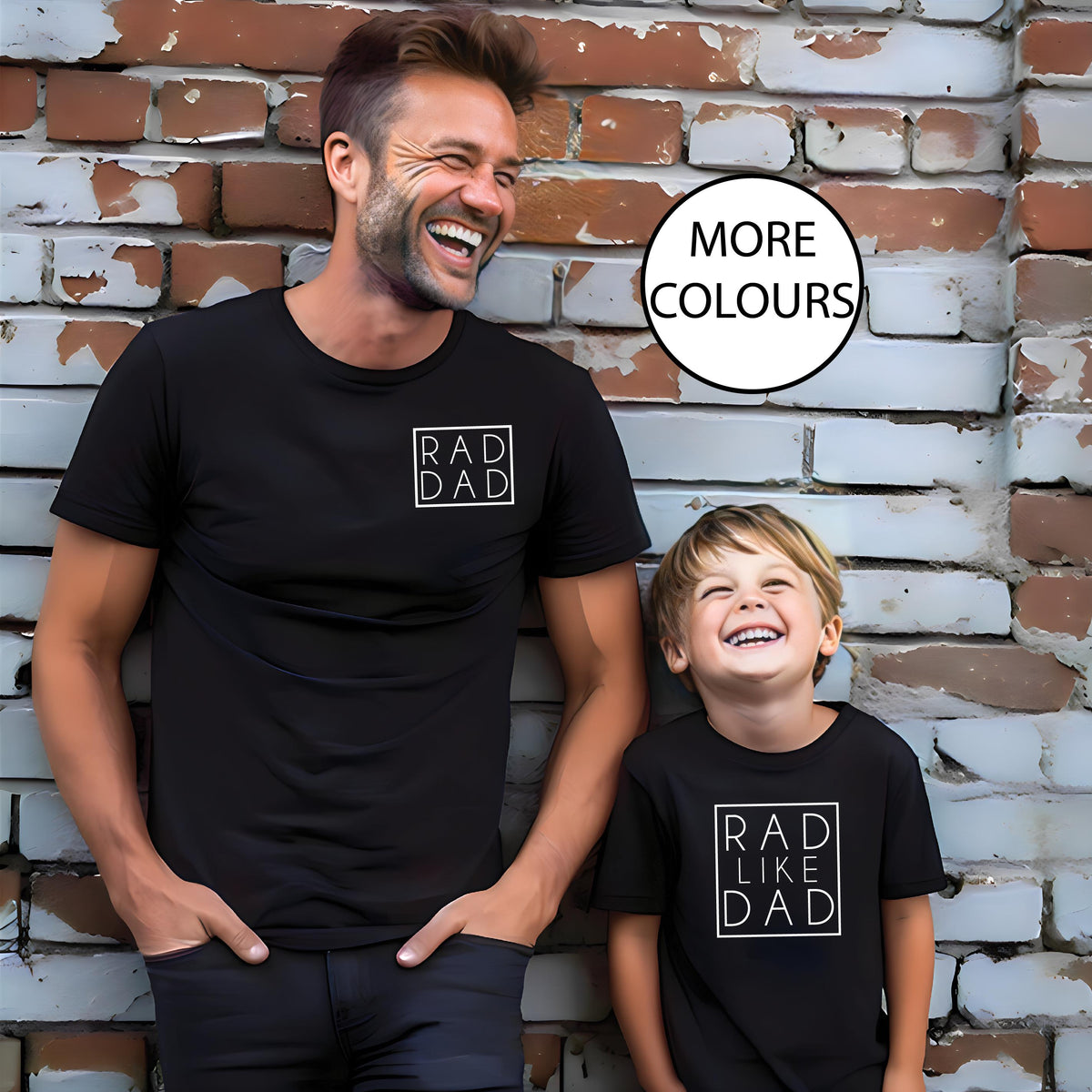 Rad Dad T-Shirt, Rad Like Dad T-Shirt, Father&#39;s Day Gift, Matching Father Son, Daddy Daughter Shirts, Mens Shirt Gift, New Dad, Newborn Gift