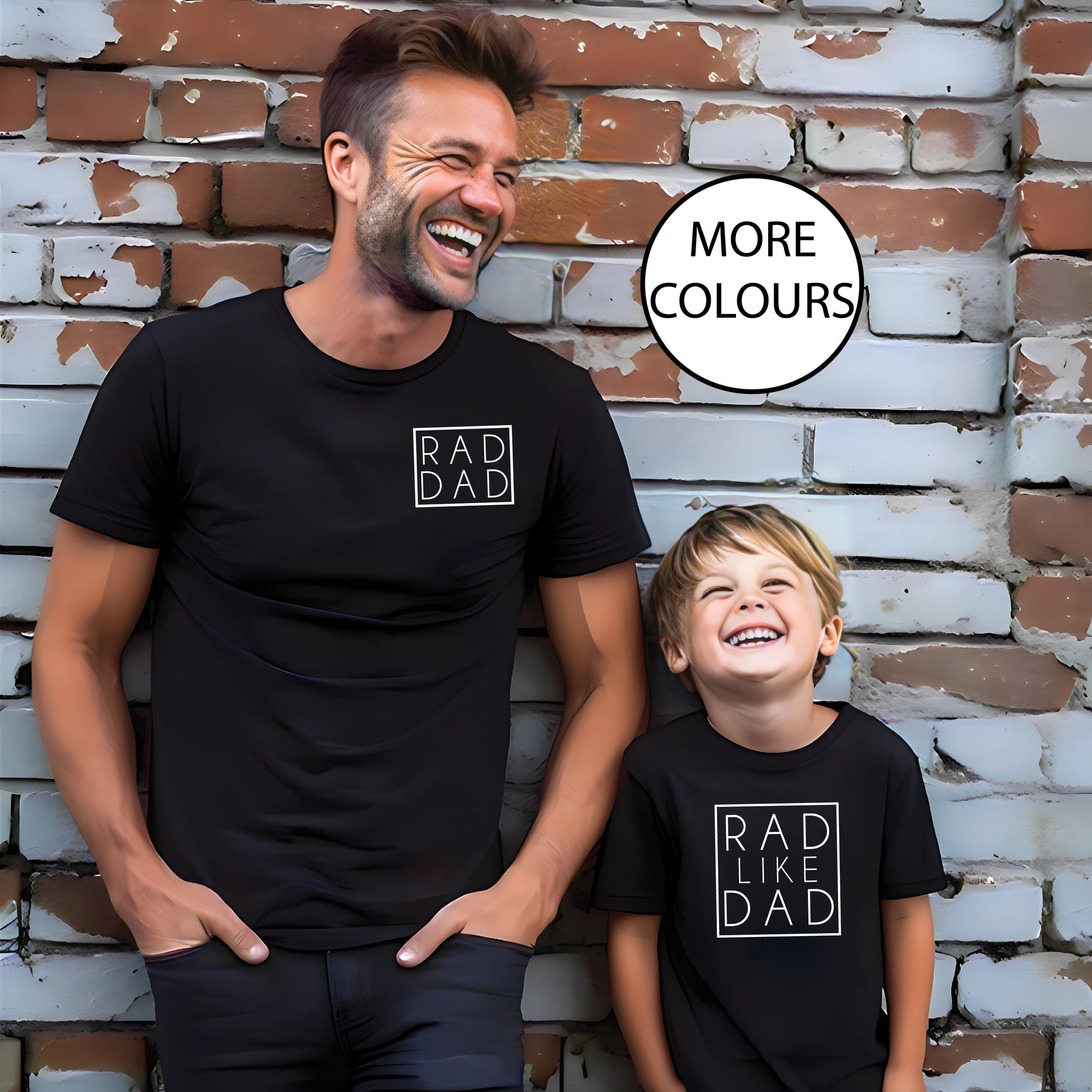 Rad Dad T-Shirt, Rad Like Dad T-Shirt, Father's Day Gift, Matching Father Son, Daddy Daughter Shirts, Mens Shirt Gift, New Dad, Newborn Gift