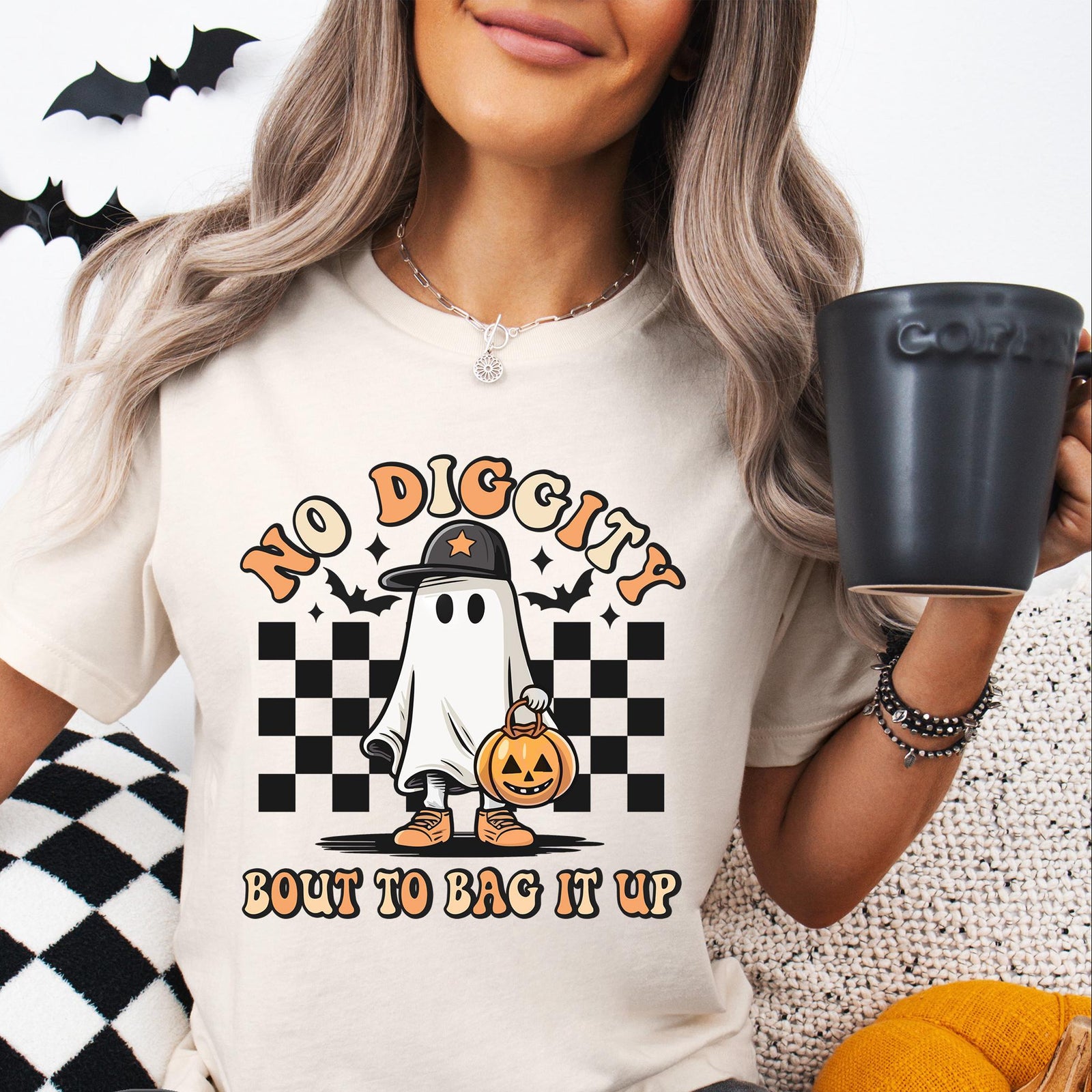 No Diggity T-Shirt, Halloween T-Shirt, Ghost Halloween Costume, Funny Halloween Shirt, Trick Or Treat, No Diggity Ghost T-Shirt