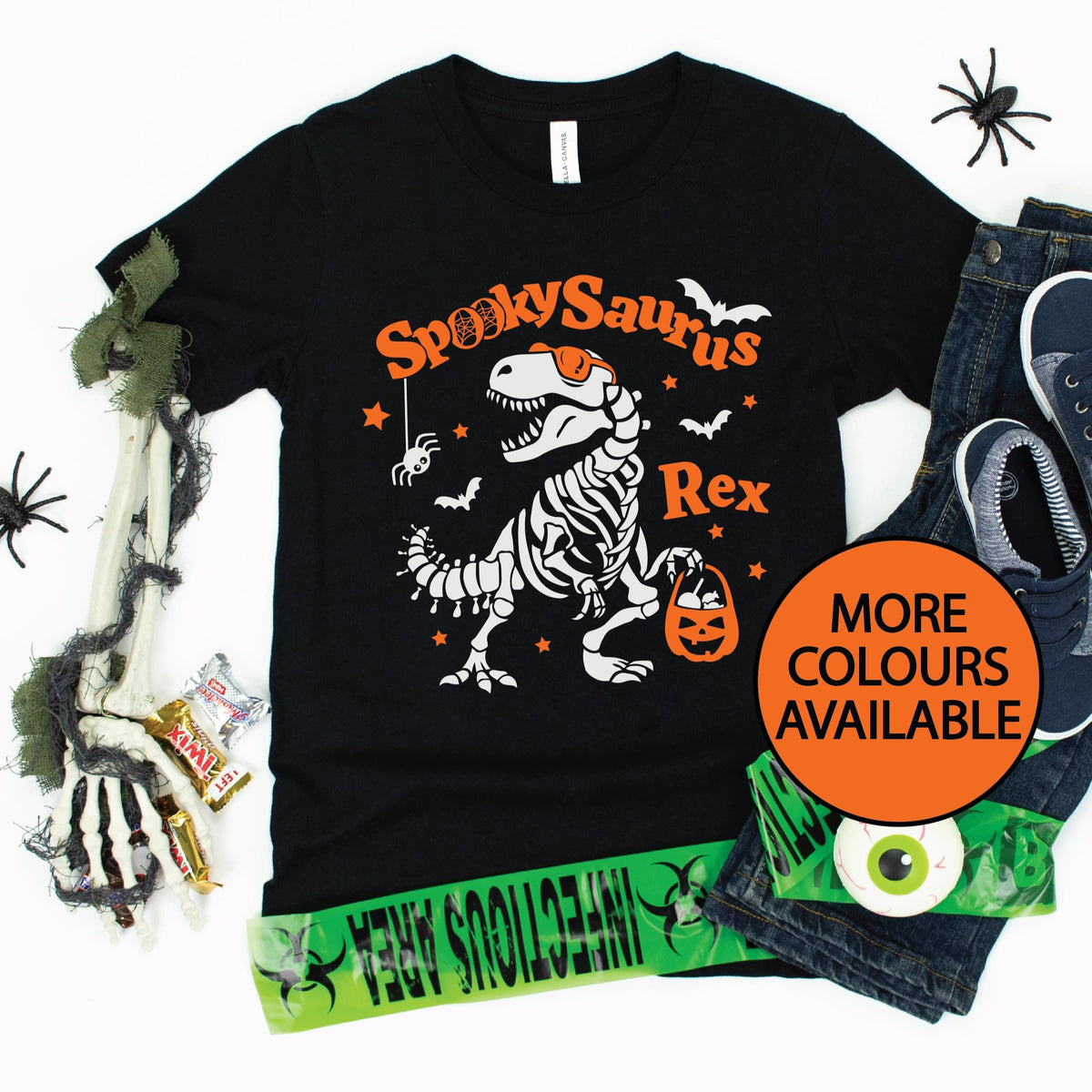 Spookysaurus Rex T-shirt, Spooky Saurus Rex T-shirt, Dinosaur T-shirt, Dinosaur Skeleton T-shirt, Halloween T-shirt, Funny T-Rex T-shirt