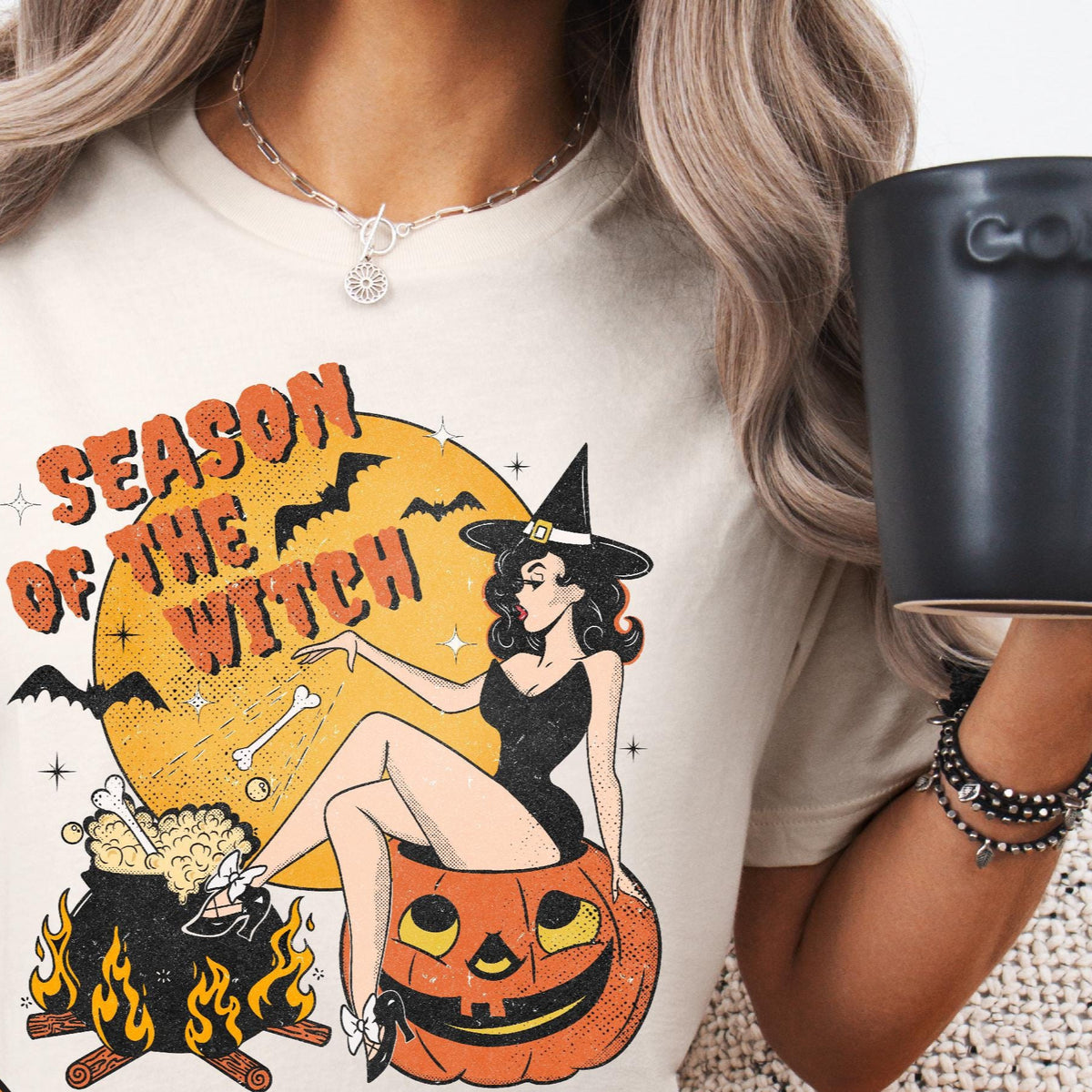 Season Of The Witch T-shirt, Halloween T-shirt, Witchy Things T-shirt, Vintage Witch T-shirt, , Spooky T-shirt, Witch T-shirt, Sexy Witch