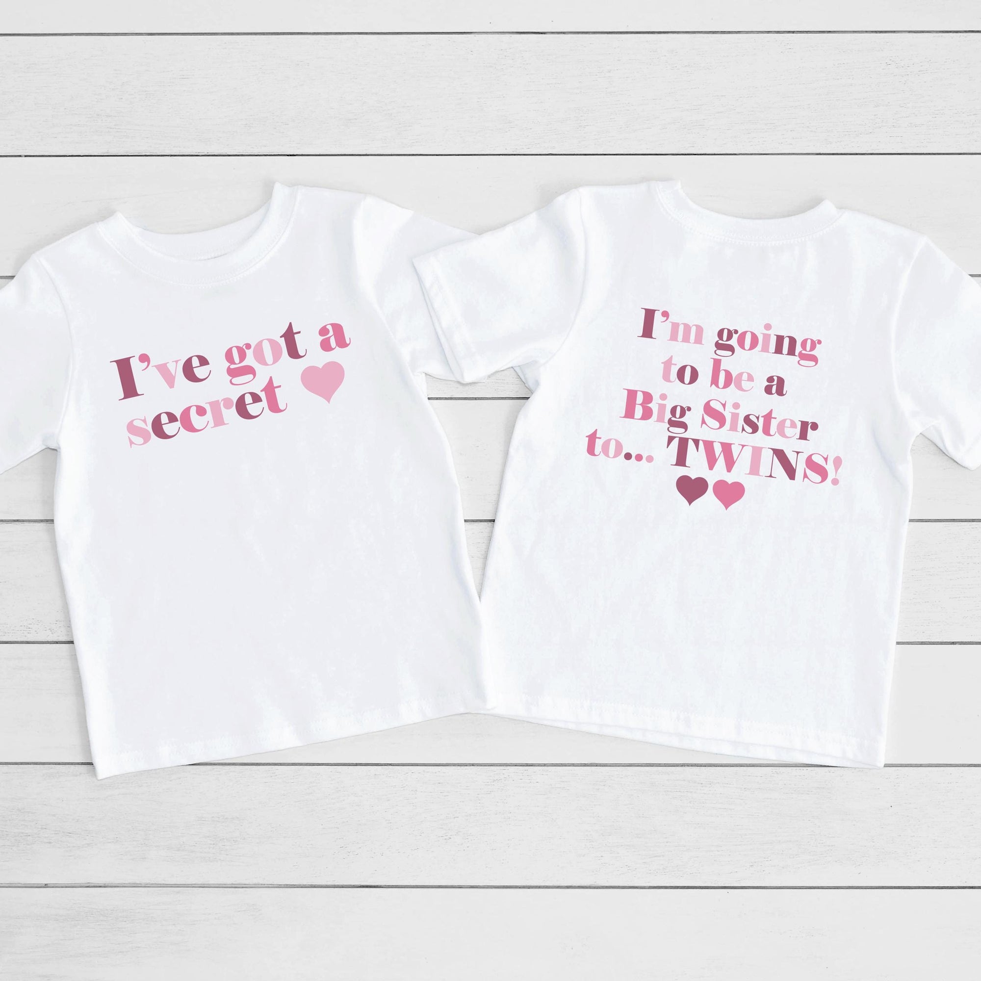 I've Got A Secret Big Sister TWINS T-Shirt
