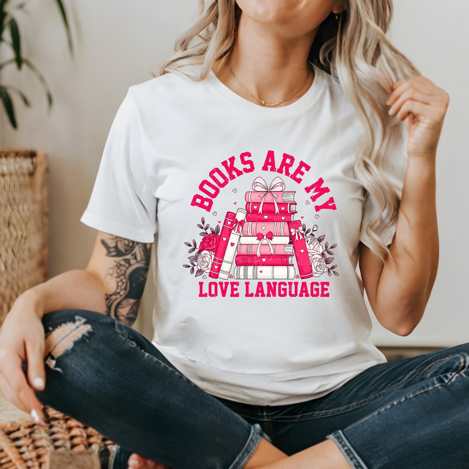 Books Are My Love Language T-Shirt - Book Lover Tee