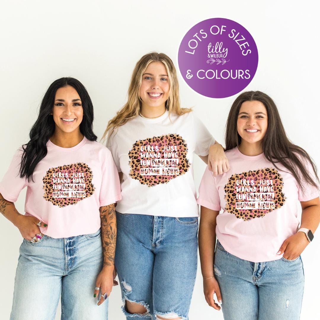 Girls Leopard Print, International Women&#39;s Day t-shirt, Women&#39;s Day, International Women&#39;s Day, Fashion Women&#39;s T-Shirt, Fundamental Rights