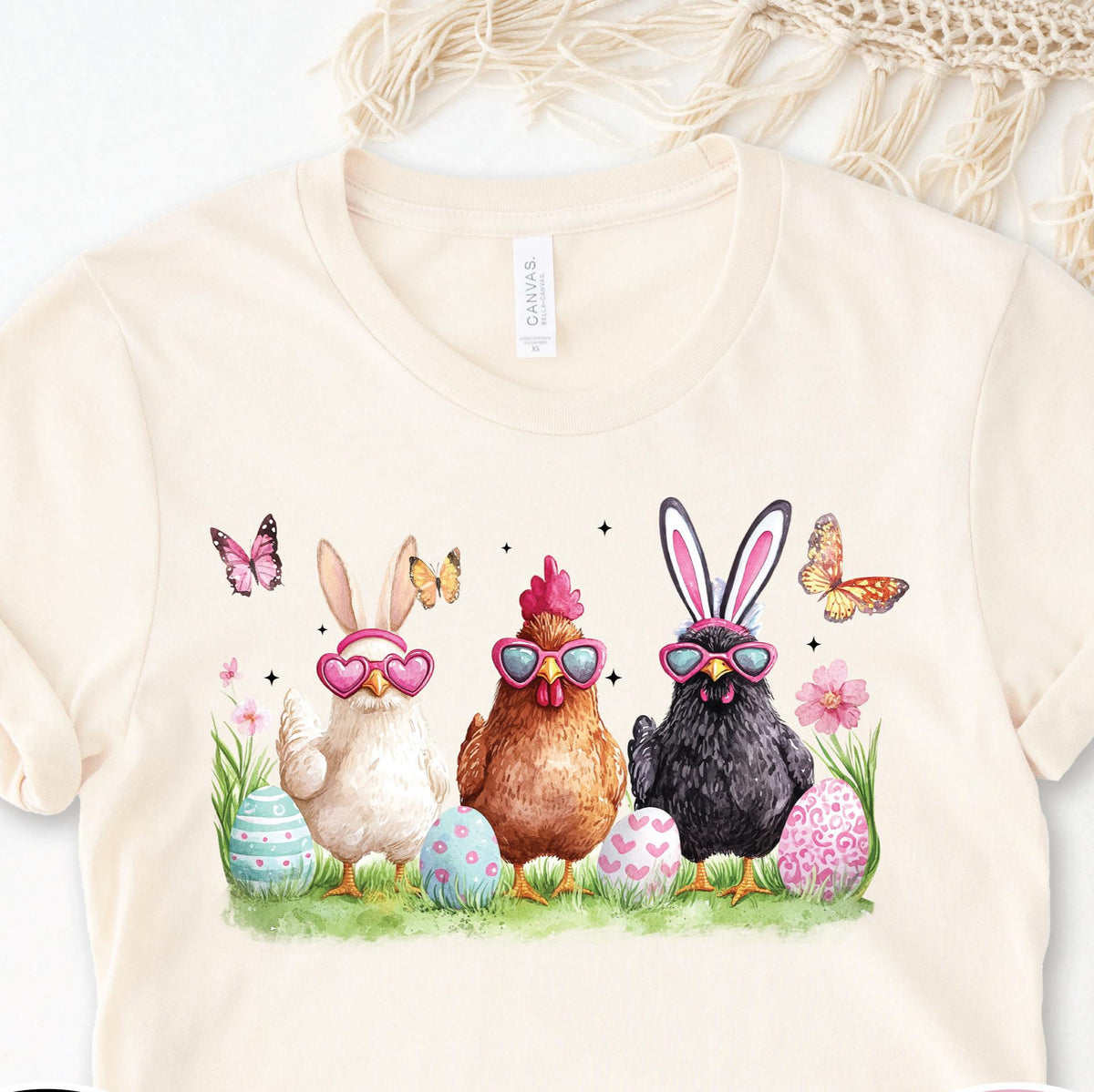 Funny Chicken Easter Shirt | Chicken Lover Easter Shirt | Cute Chicken Graphic Tee | Easter Chicken Shirt for Women &amp; Kids