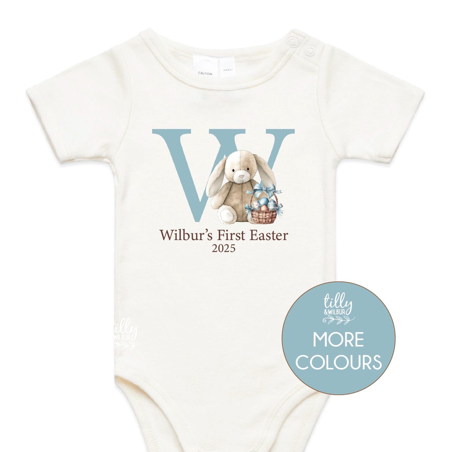 Personalised 1st Easter Baby Bodysuit, Custom Easter Bodysuit, My First Easter Bodysuit, My 1st Easter Outfit, Easter Baby Gift , Easter