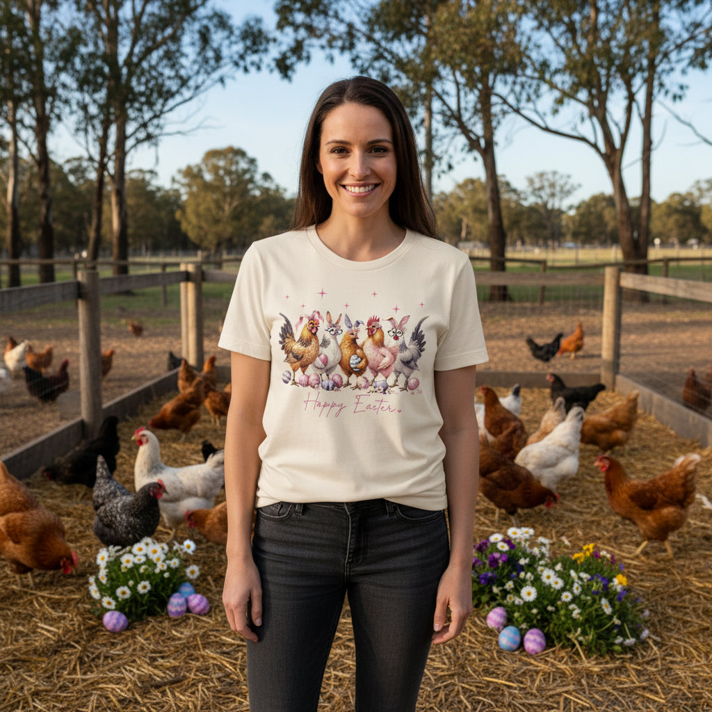 Easter Chickens T-Shirt, Easter Bunny Chickens T-Shirt, Easter Gift, Easter T-Shirt, Funny Easter T-Shirt, Easter Egg Hunt T-Shirt