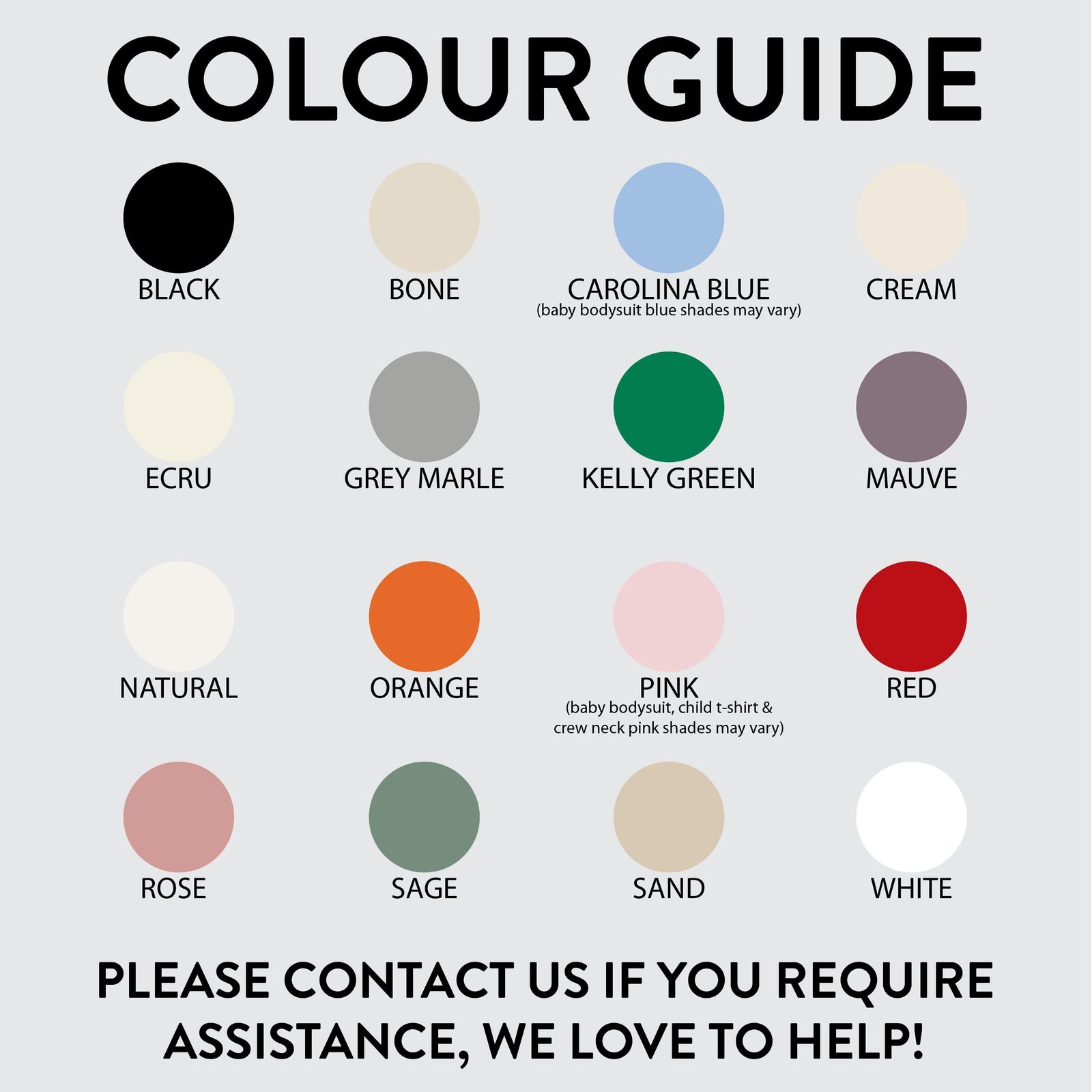 the color guide for a wedding dress