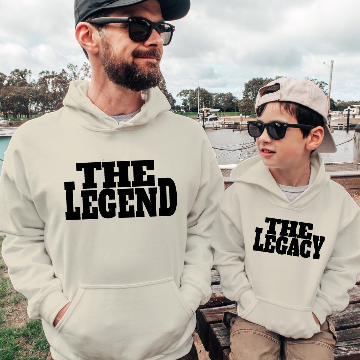 The Legend The Legacy Hoodies, Father Son Father Daughter Matching, Matching Family Hoodies, Father&#39;s Day Gift, Family Gift, Dad Hoodie Gift