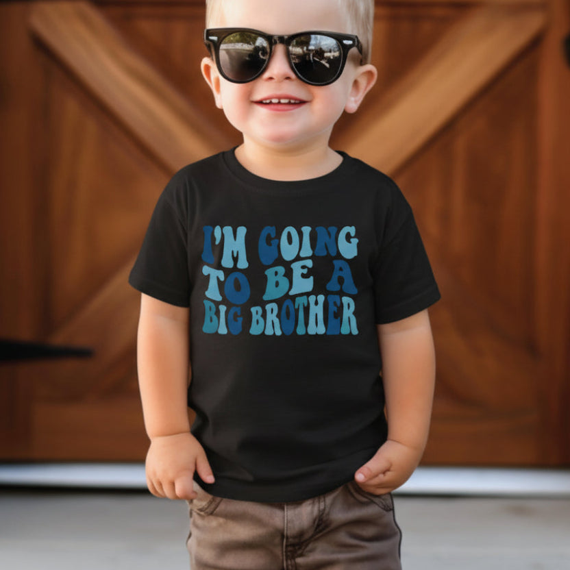 I'm Going to Be a Big Brother T-Shirt – Pregnancy Announcement – Pregnancy Reveal – Brother Gift - Big Bro Shirt - Promoted To Big Brother