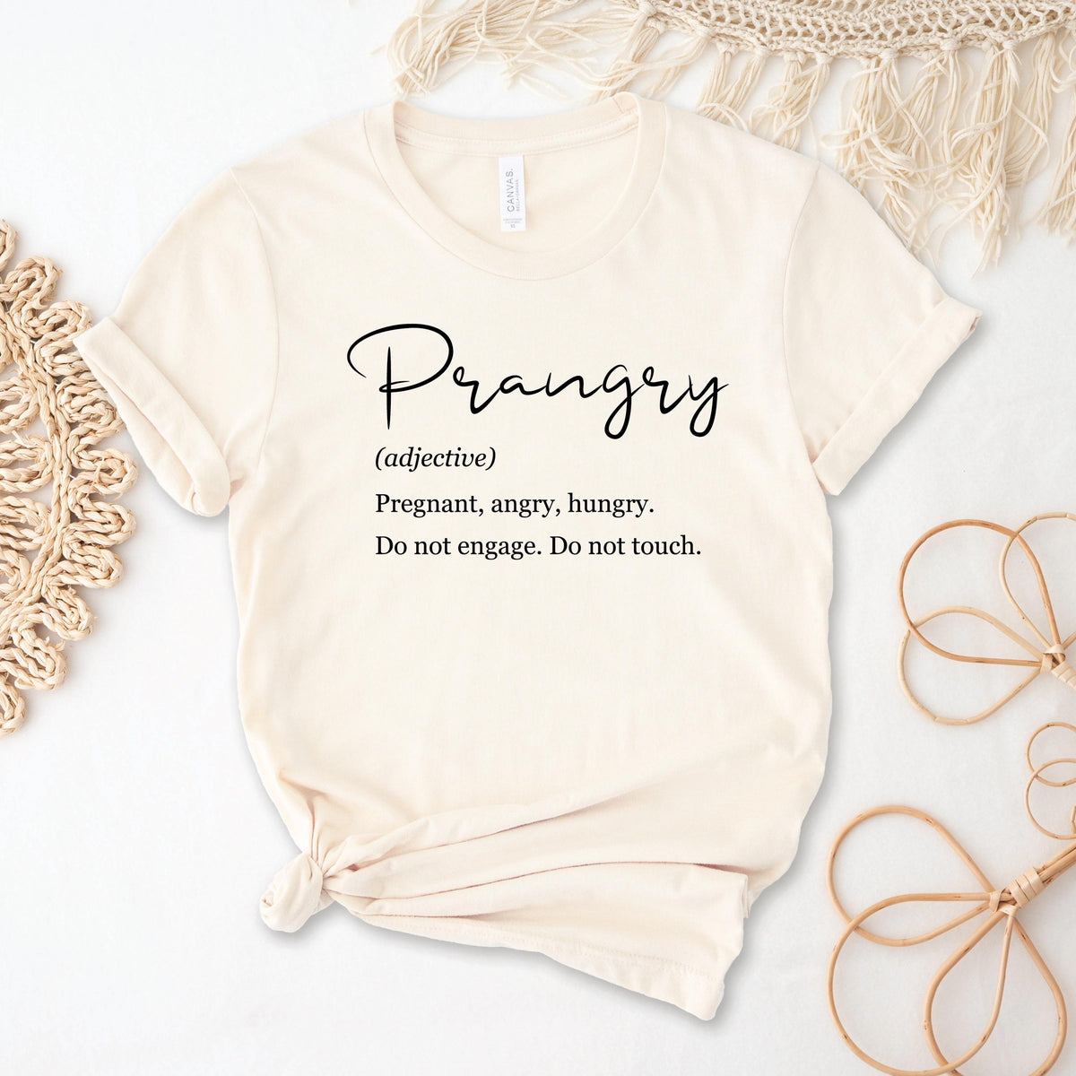 Prangry T-Shirt | Funny Pregnancy Shirt | Pregnant Angry Hungry Tee | Maternity Humour Gift | Do Not Engage Do Not Touch | MORE COLOURS