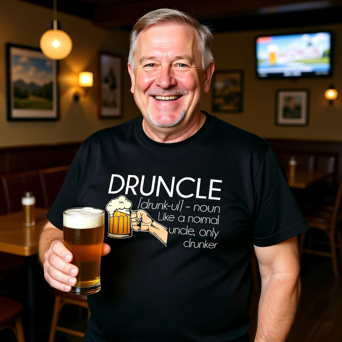 Druncle Just Like A Normal Uncle Only Drunker (MORE COLOURS &amp; STYLES)