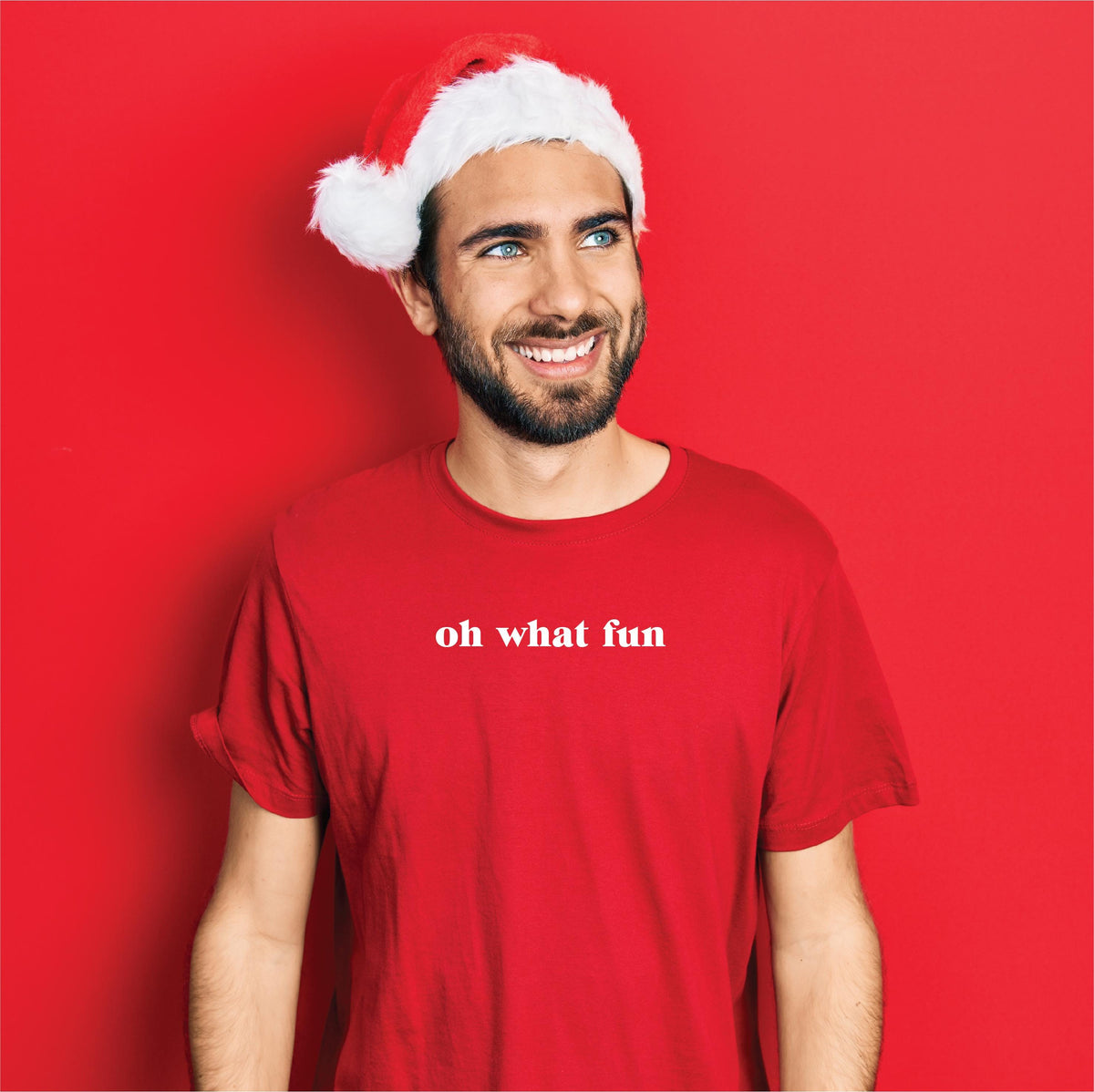 Oh What Fun Christmas T-Shirt | Multiple Colours | Mens &amp; Womens Sizing | Minimalist Holiday Tee | Festive Shirt | Sarcastic Christmas Gift