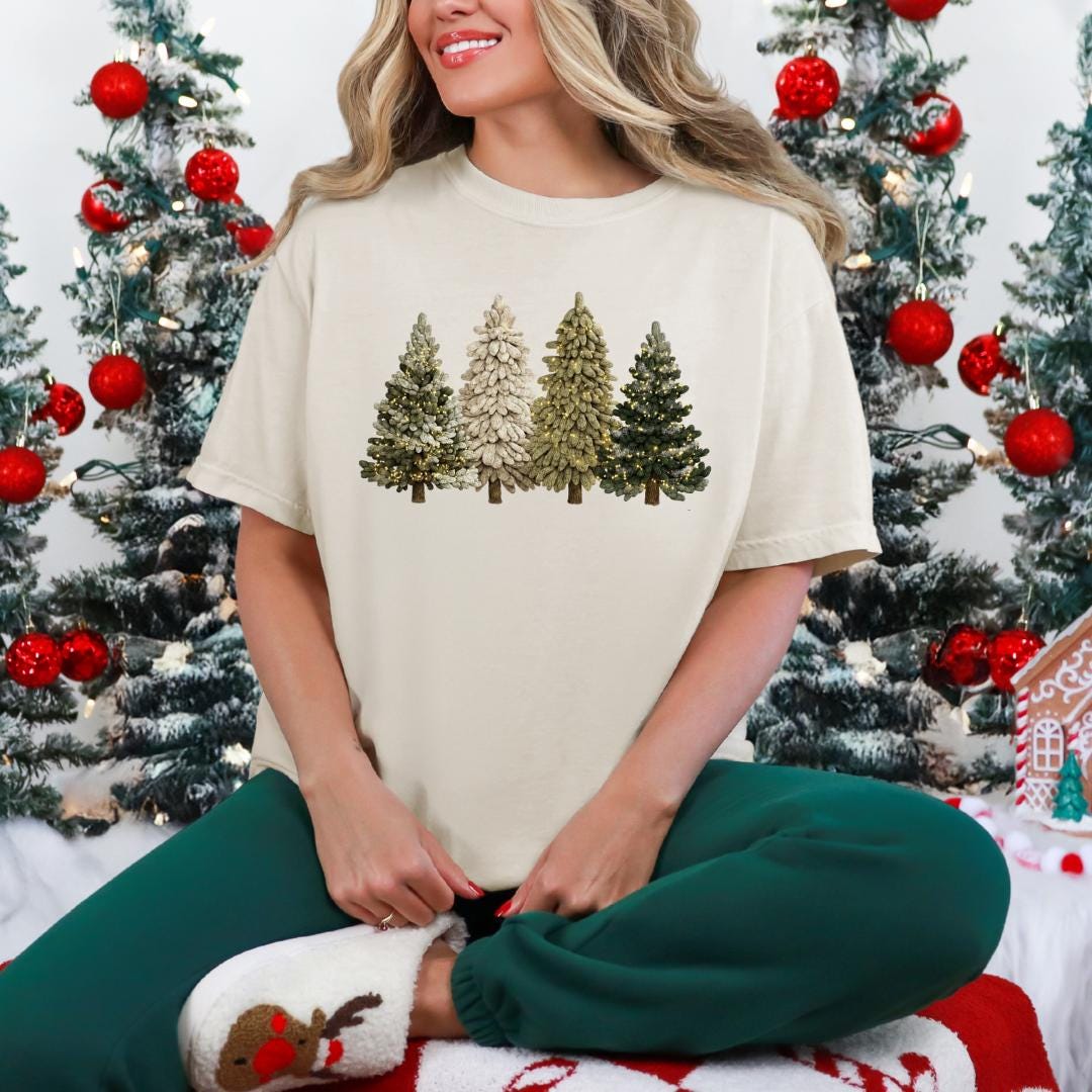 Faux Yarn Christmas Trees