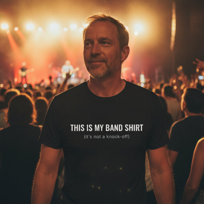 This Is My Band Shirt (It's not a knock-off), Funny Concert Tour Tee, Merchandise T-Shirt, Lots of Colours &amp; Sizes