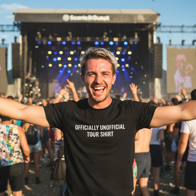 Officially Unofficial Tour Shirt, Funny Concert Tour Tee, Merchandise T-Shirt, Lots of Colours &amp; Sizes