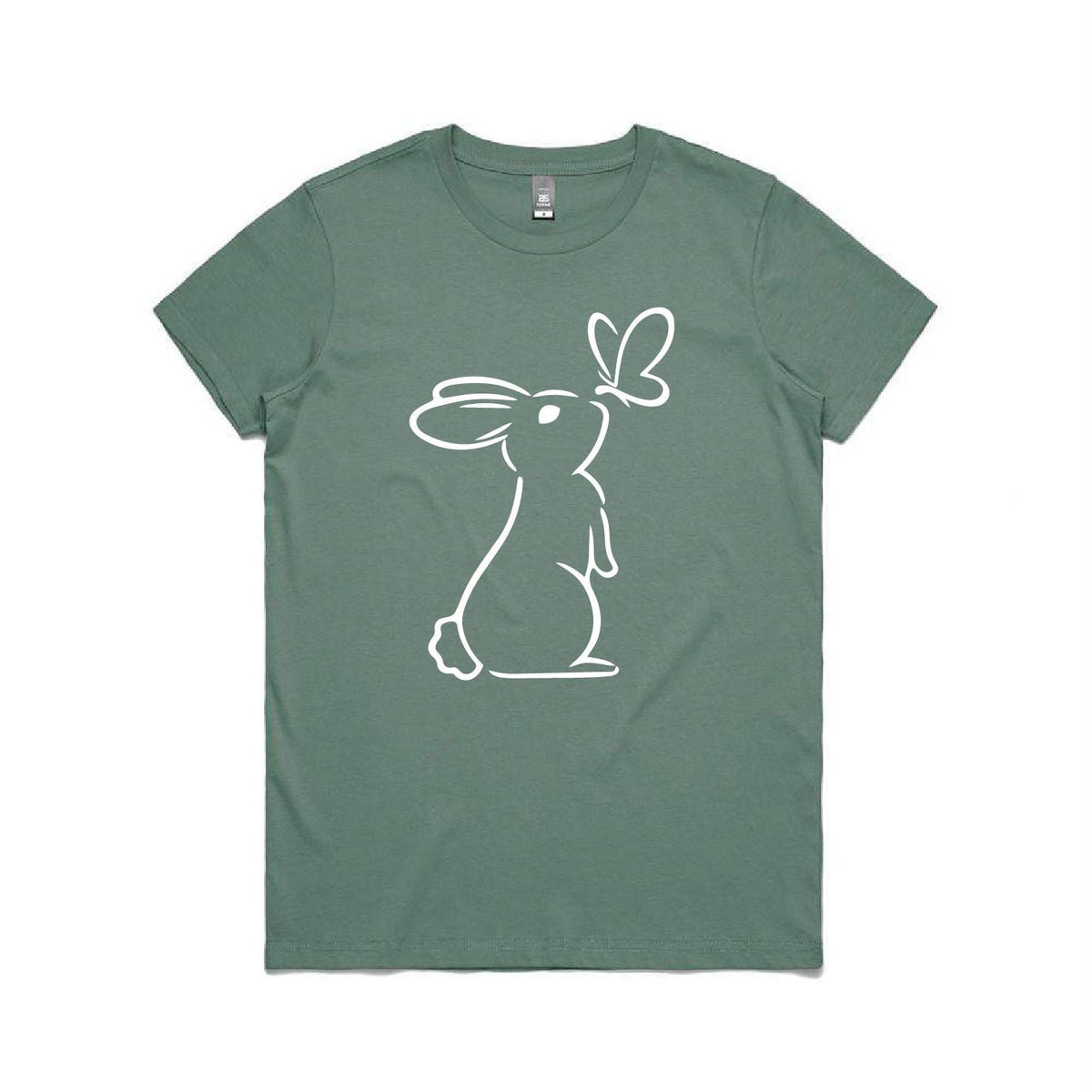 Butterfly Bunny Easter T-Shirt, More Colours &amp; Sizes, Happy Easter T-Shirt With Rabbit