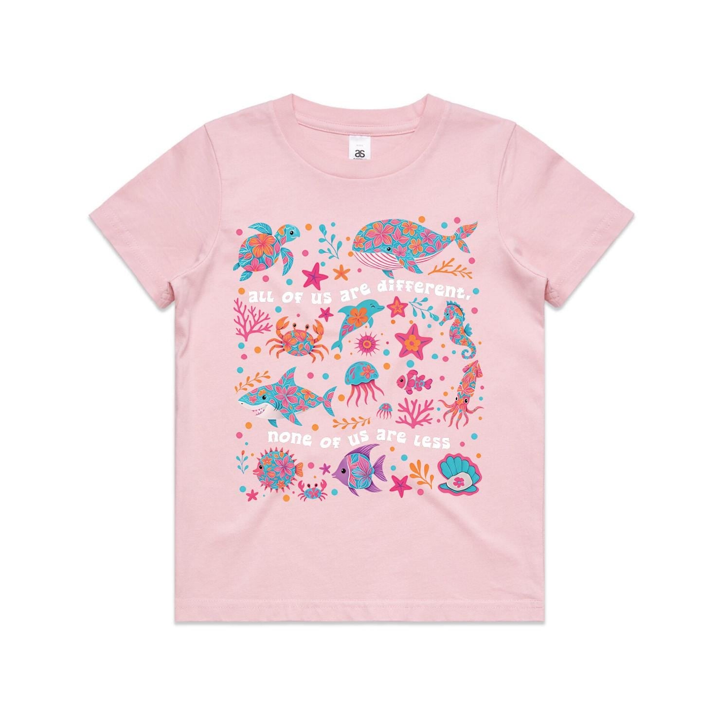 Autism Awareness Kids Shirt All Of Us Are Different None Of Us Are Less Tee