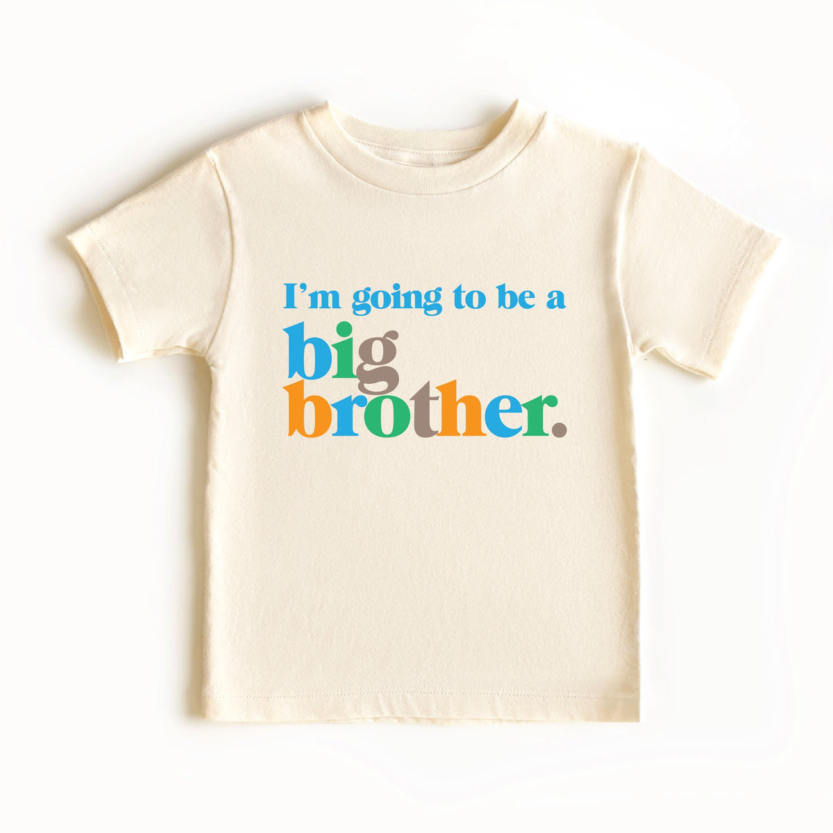I'm Going To Be A Big Brother T-Shirt - Multi Colour Big Brother Tee