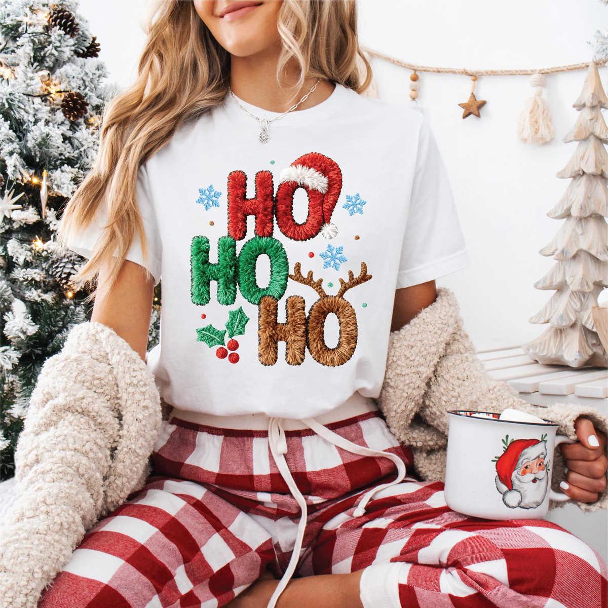 Faux Yarn Ho Ho Ho (MORE COLOURS &amp; STYLES)