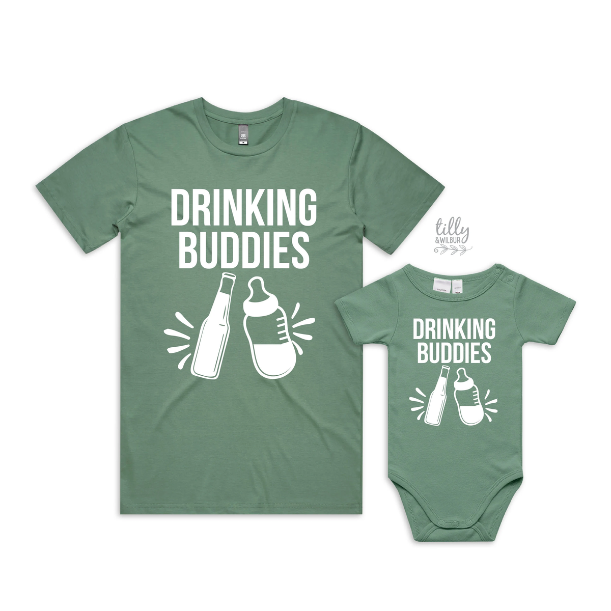 Drinking Buddies Beer & Bottle (MORE COLOURS & STYLES)