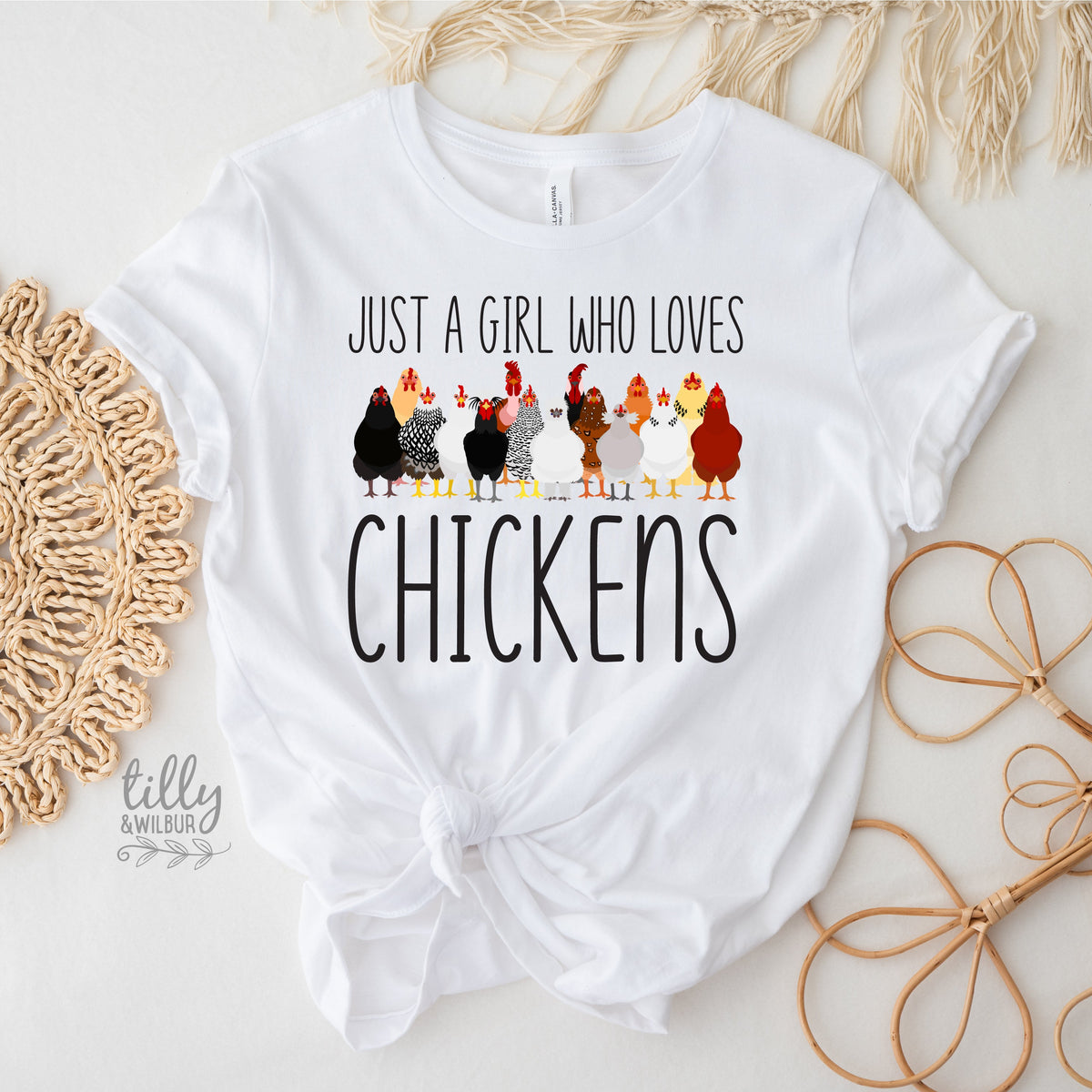 Just A Girl Who Loves Chickens Shirt | Chicken Lover T-Shirt