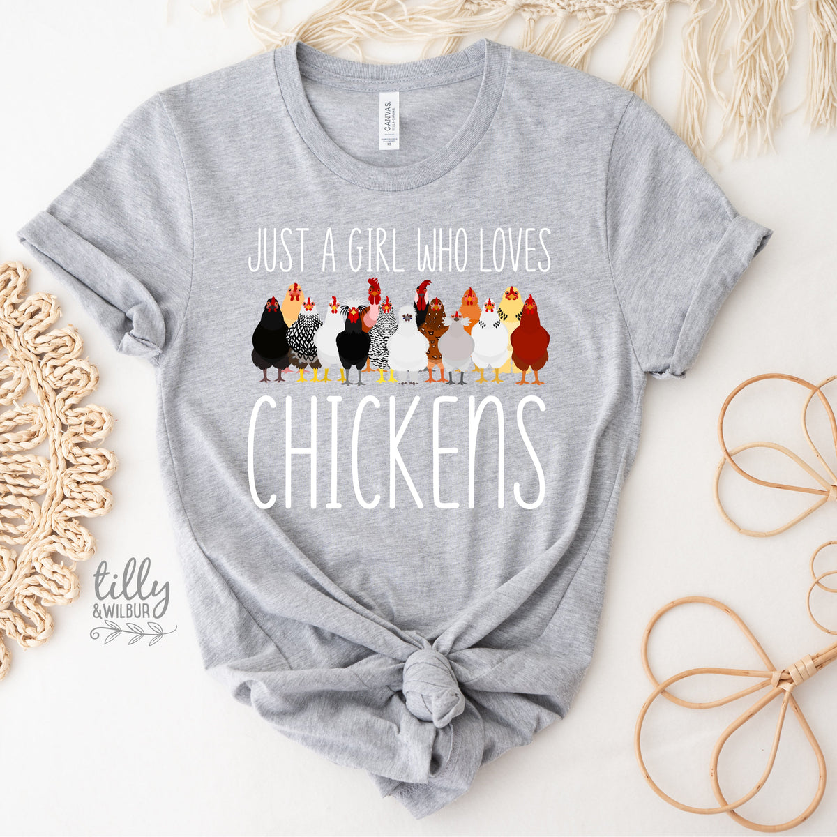 Just A Girl Who Loves Chickens Shirt | Chicken Lover T-Shirt