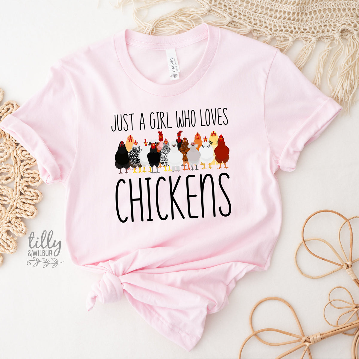 Just A Girl Who Loves Chickens Shirt | Chicken Lover T-Shirt