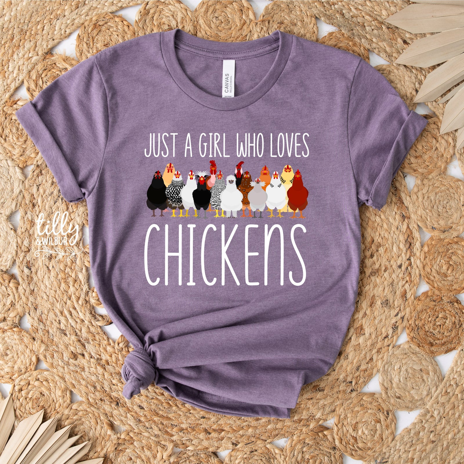Just A Girl Who Loves Chickens Shirt | Chicken Lover T-Shirt