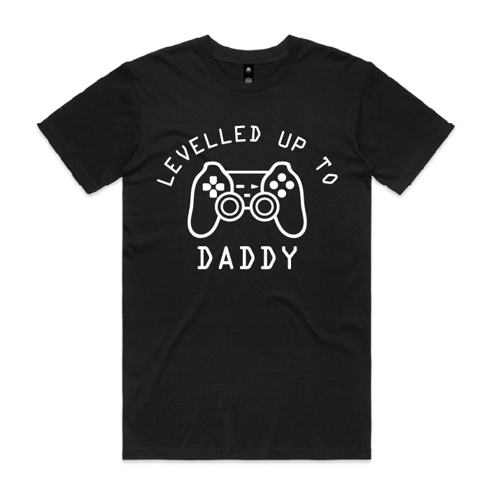 Levelled Up To Daddy T-Shirt – Gamer Pregnancy Announcement