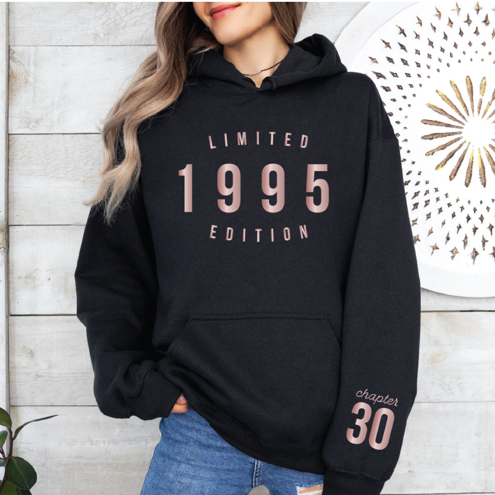 Limited Edition Birthday Hoodie With Personalised Year MORE COLOURS