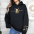 Classic Winnie the Pooh Mother's Day Gift, Black Hoodie With Est Year and Character with Name/s on Sleeve