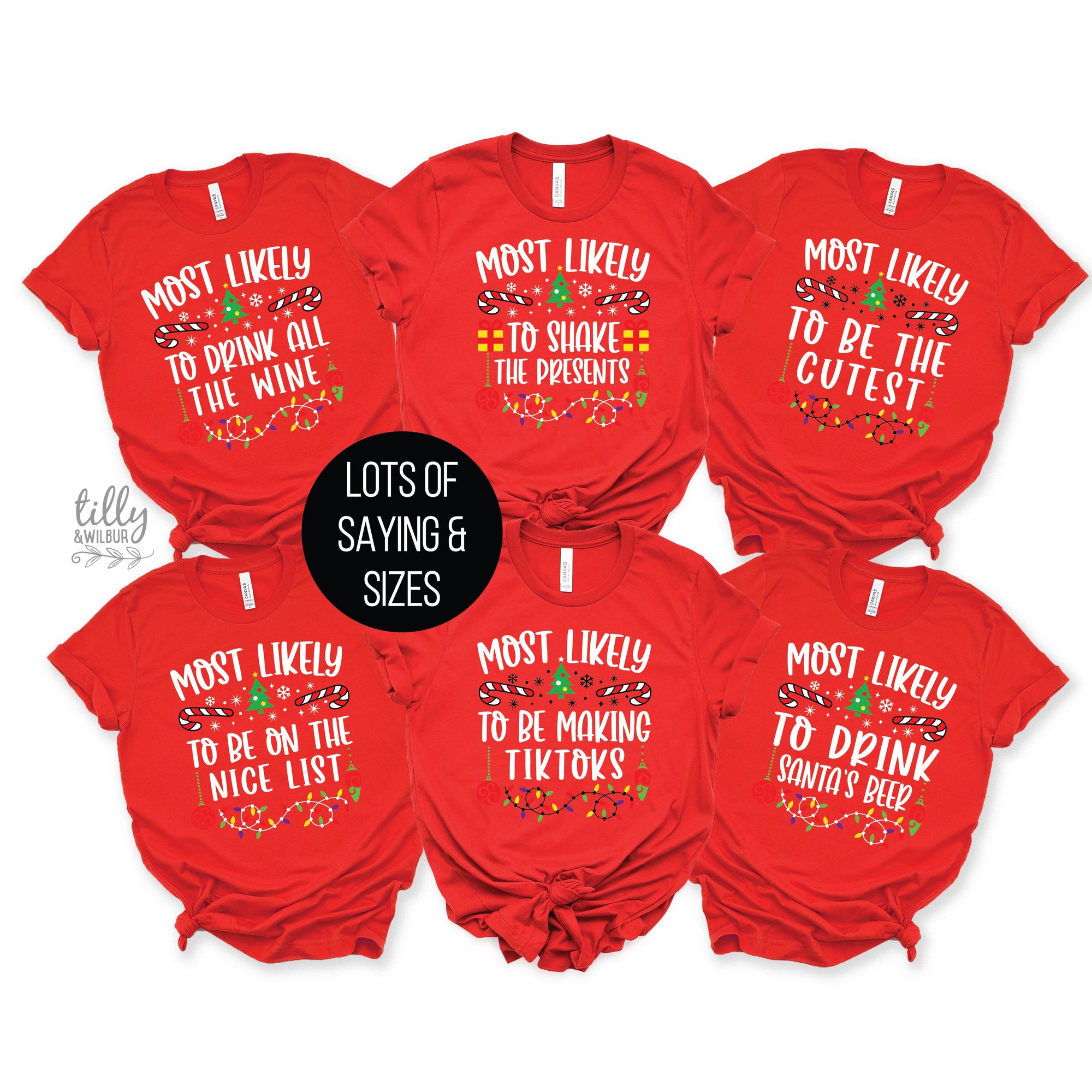 Most Likely To Matching Family Christmas (MORE COLOURS & STYLES)