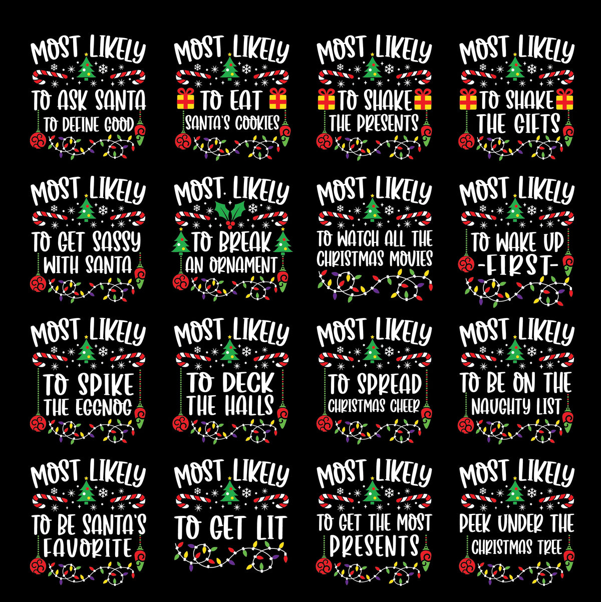 Most Likely To Matching Family Christmas (MORE COLOURS &amp; STYLES)