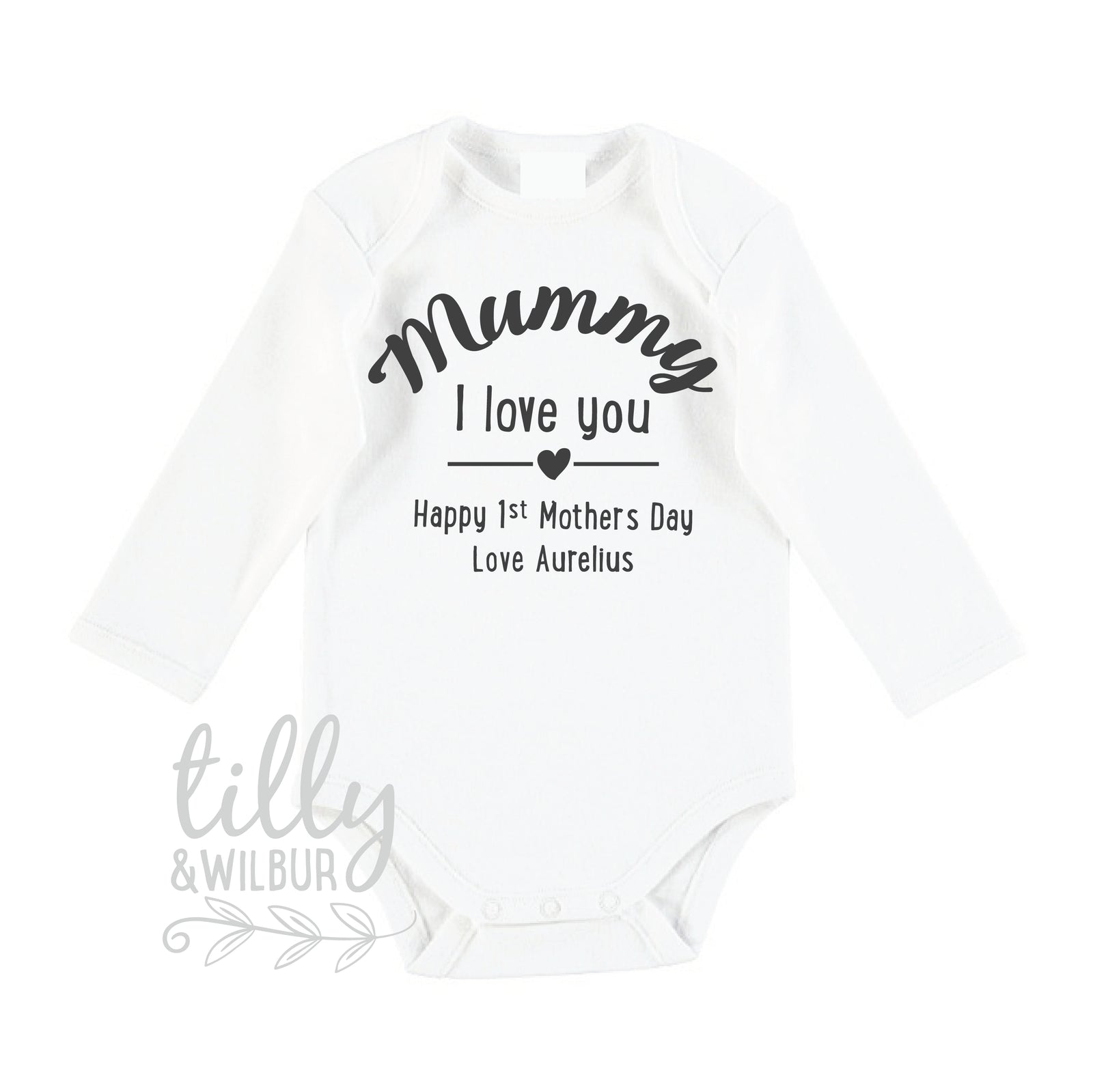 First Mother’s Day Bodysuit | Personalised Baby Outfit | I Love You Mum Gift | Custom New Mum Keepsake