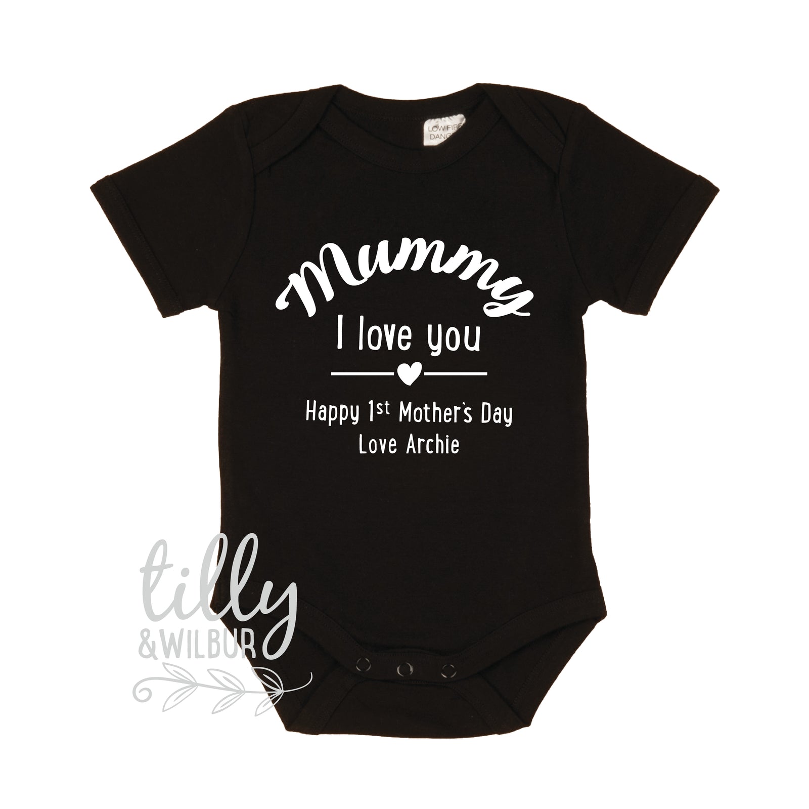 First Mother’s Day Bodysuit | Personalised Baby Outfit | I Love You Mum Gift | Custom New Mum Keepsake