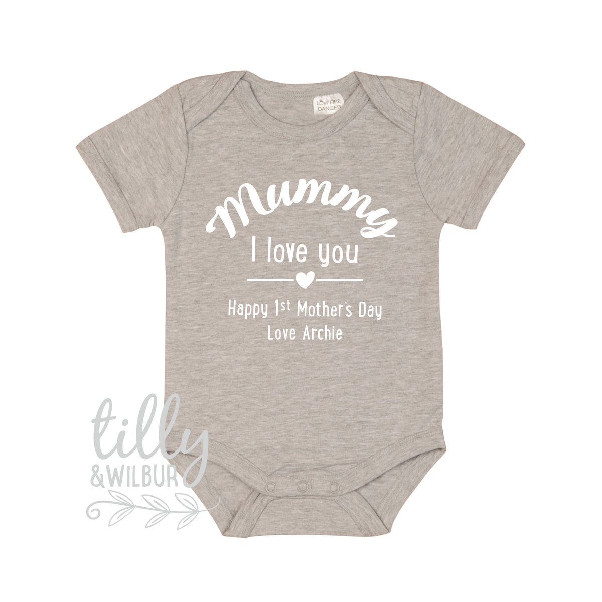 First Mother’s Day Bodysuit | Personalised Baby Outfit | I Love You Mum Gift | Custom New Mum Keepsake