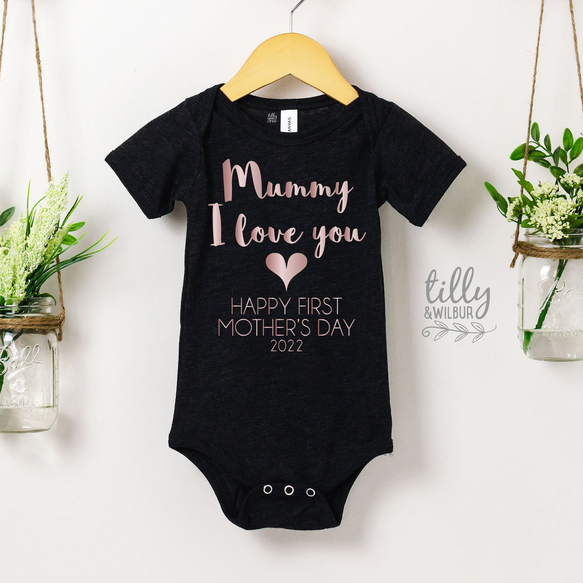 First Mother’s Day Baby Bodysuit | Mummy I Love You Outfit | New Mum Gift | Baby Shower Gift