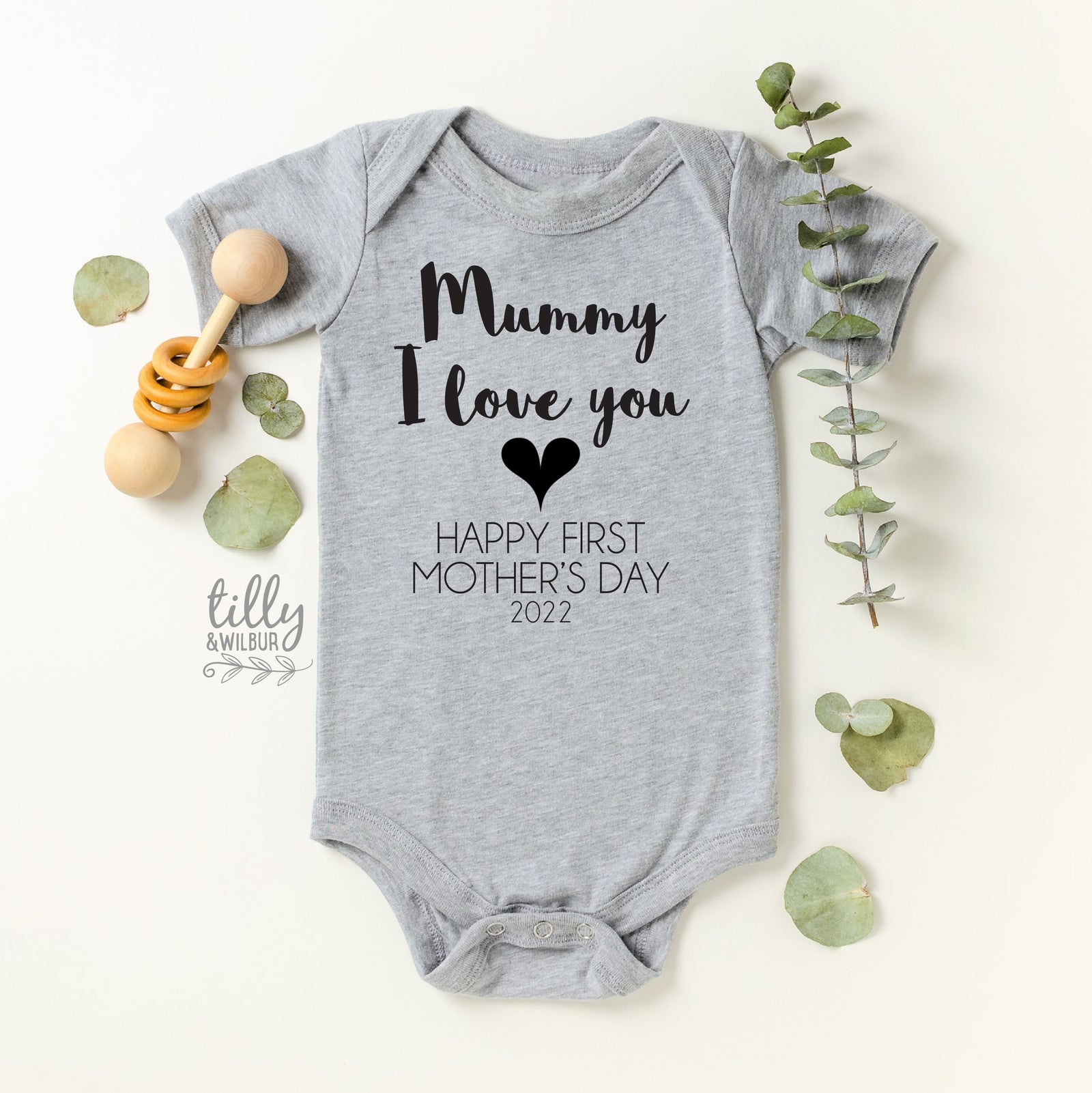 First Mother’s Day Baby Bodysuit | Mummy I Love You Outfit | New Mum Gift | Baby Shower Gift