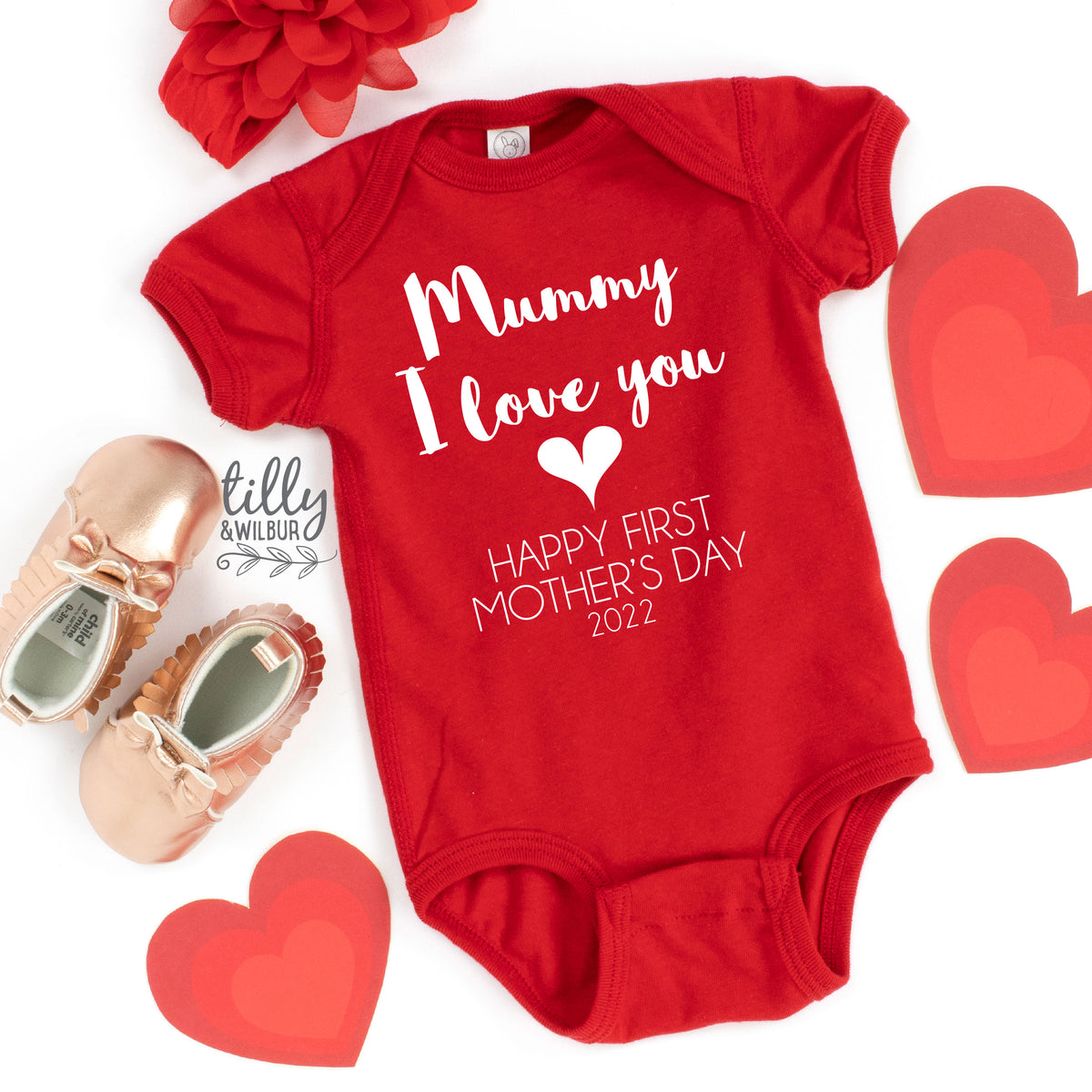 First Mother’s Day Baby Bodysuit | Mummy I Love You Outfit | New Mum Gift | Baby Shower Gift