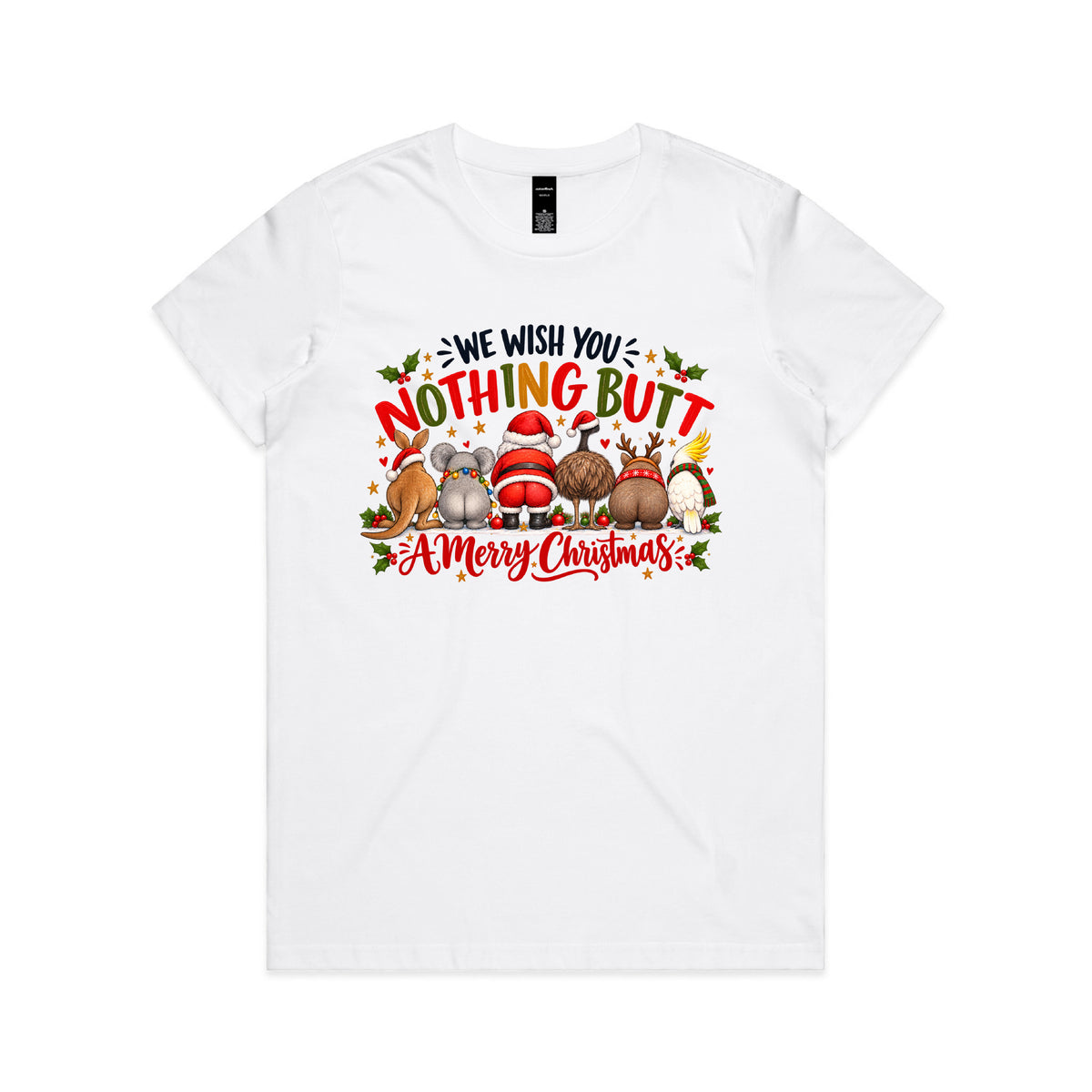 Nothing Butt A Merry Christmas Australian Animals T-Shirt