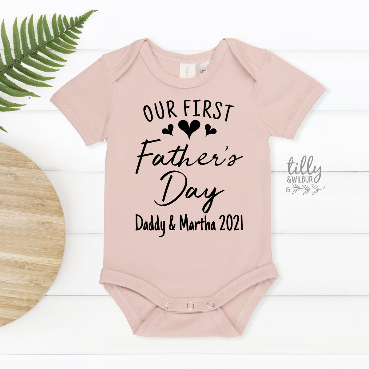 Our First Father's Day Bodysuit – Personalised Baby Gift