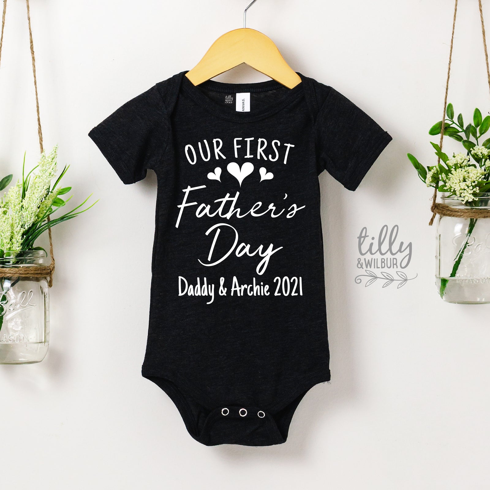 Our First Father's Day Bodysuit – Personalised Baby Gift