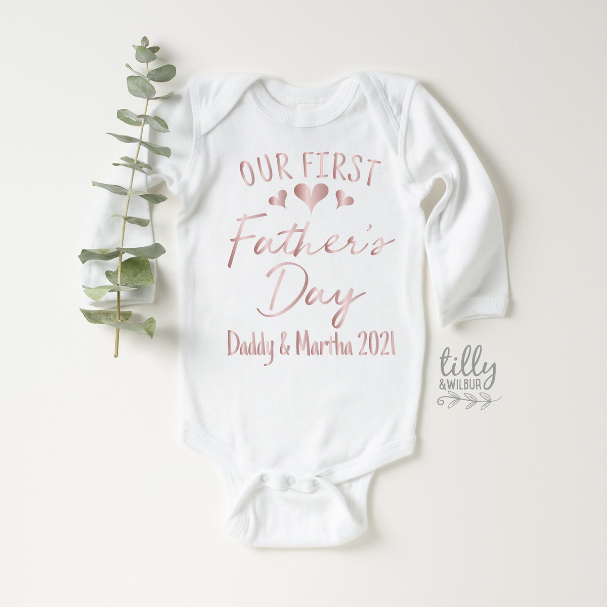 Our First Father's Day Bodysuit – Personalised Baby Gift